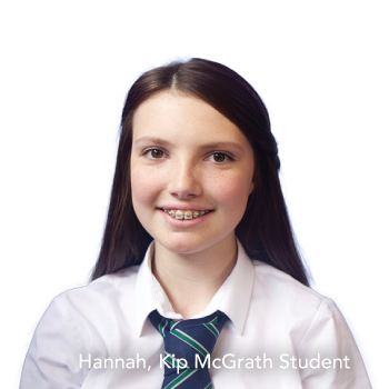 Hannah, Kip McGrath Student